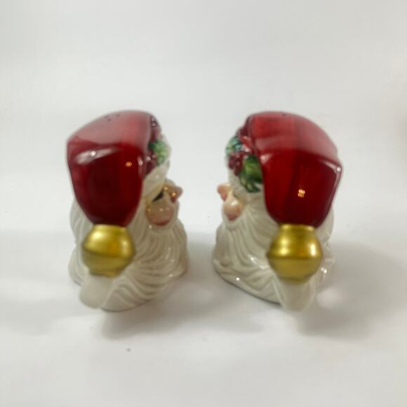 Fitz & Floyd Santa Claus Plate Salt Pepper Shakers Holiday Christmas Tableware - Picture 9 of 16